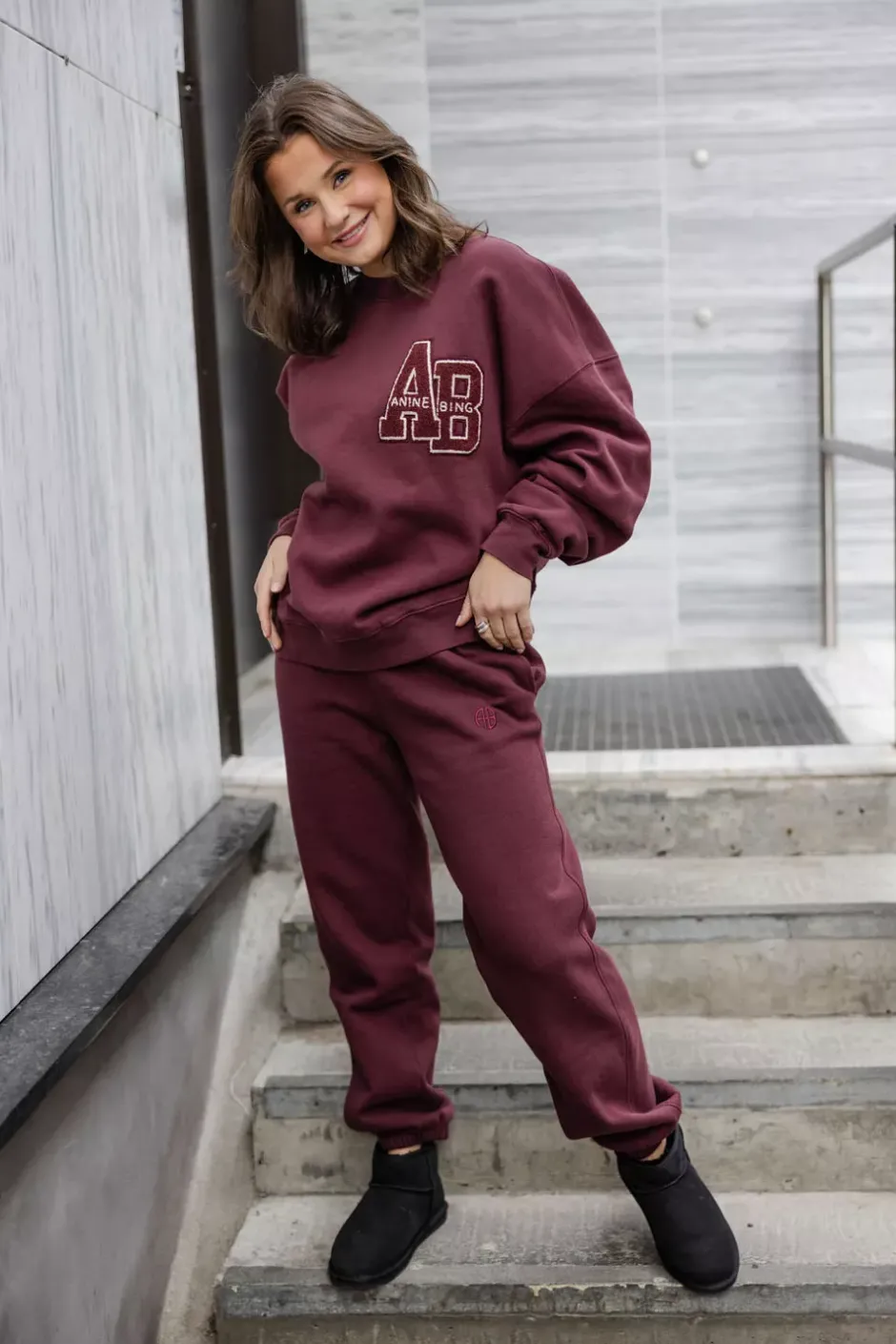 Karter Jogger Dark Burgundy^ANINE BING Hot