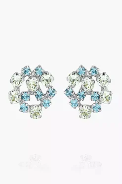 Kassandra Earrings Rhodium Blue Combo^CAROLINE SVEDBOM Clearance