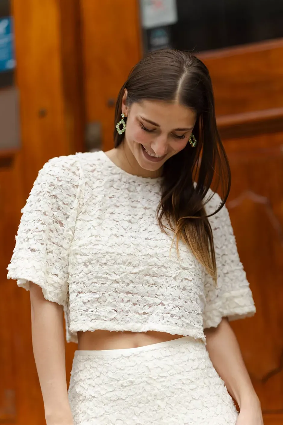 Lace Blouse Vintage White^BY TIMO Clearance