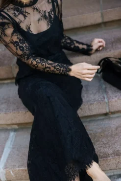 Lace Skirt Black^CARMA Outlet