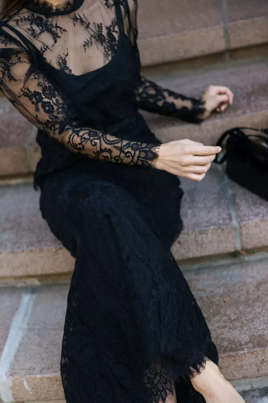 Lace Skirt Black^CARMA Outlet