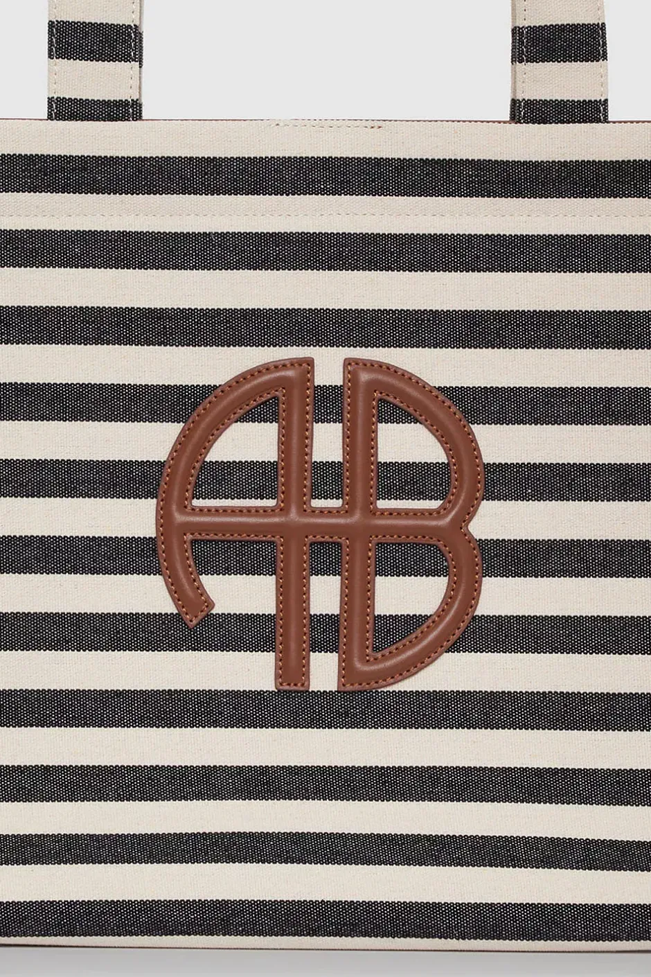 Lara Tote Black And Natural Stripe^ANINE BING Hot