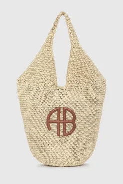 Large Leah Hobo Natural With Cognac^ANINE BING New