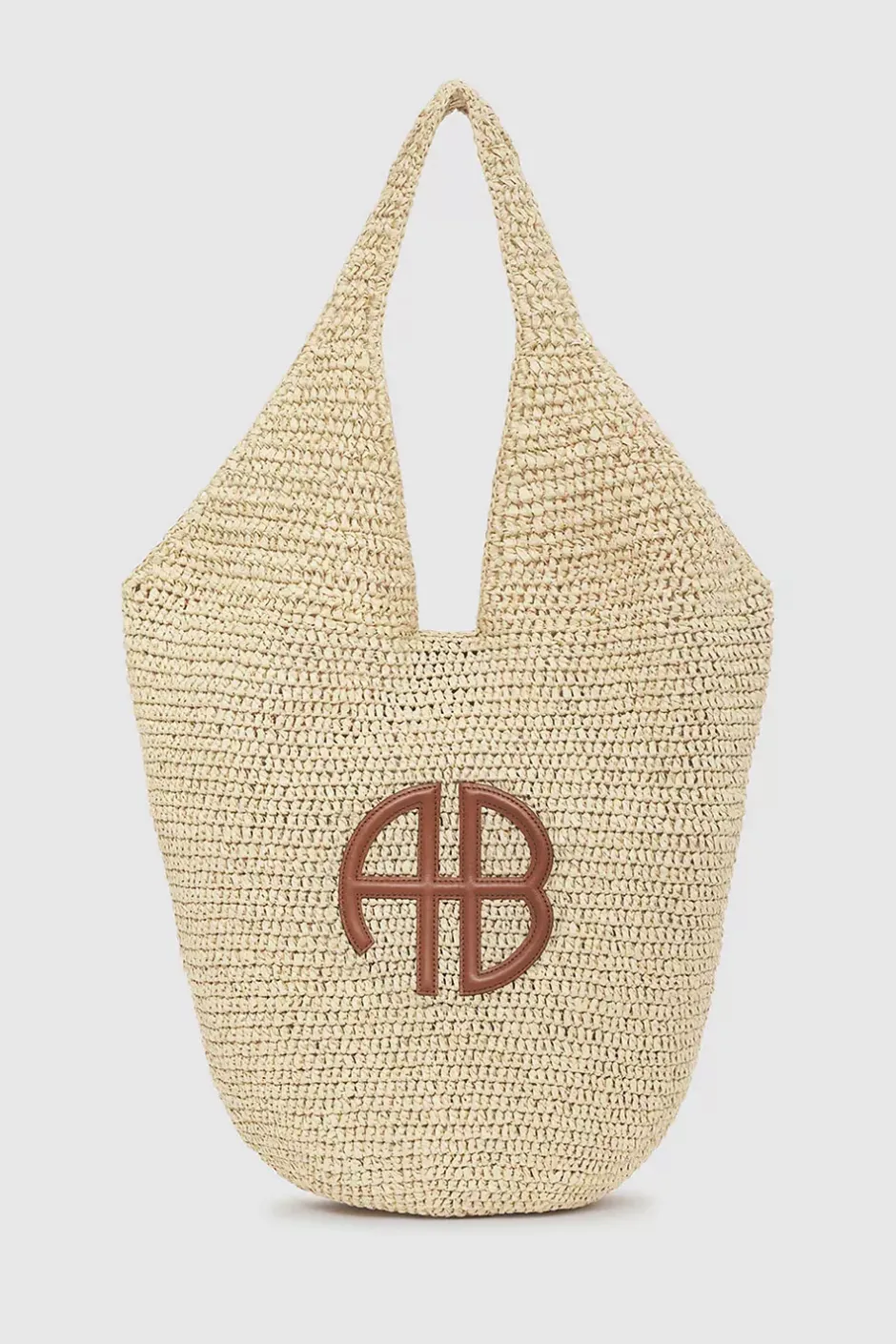 Large Leah Hobo Natural With Cognac^ANINE BING New
