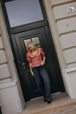 Lauren Dolce Blouse Red^PIA TJELTA Discount