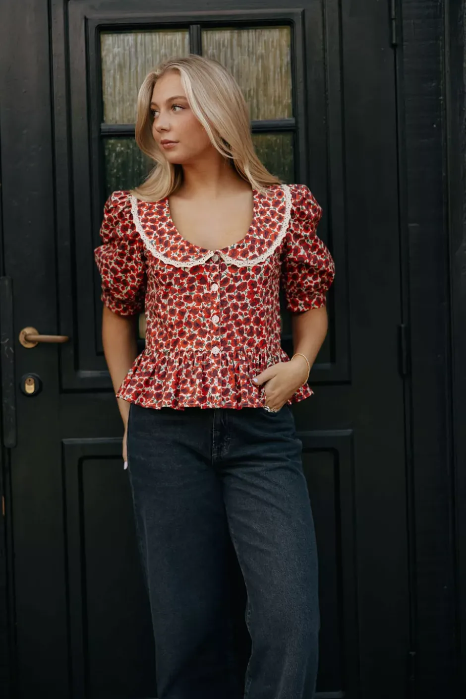 Lauren Dolce Blouse Red^PIA TJELTA Discount