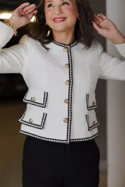 Lesley Blazer Chalk White^ANDIATA Sale