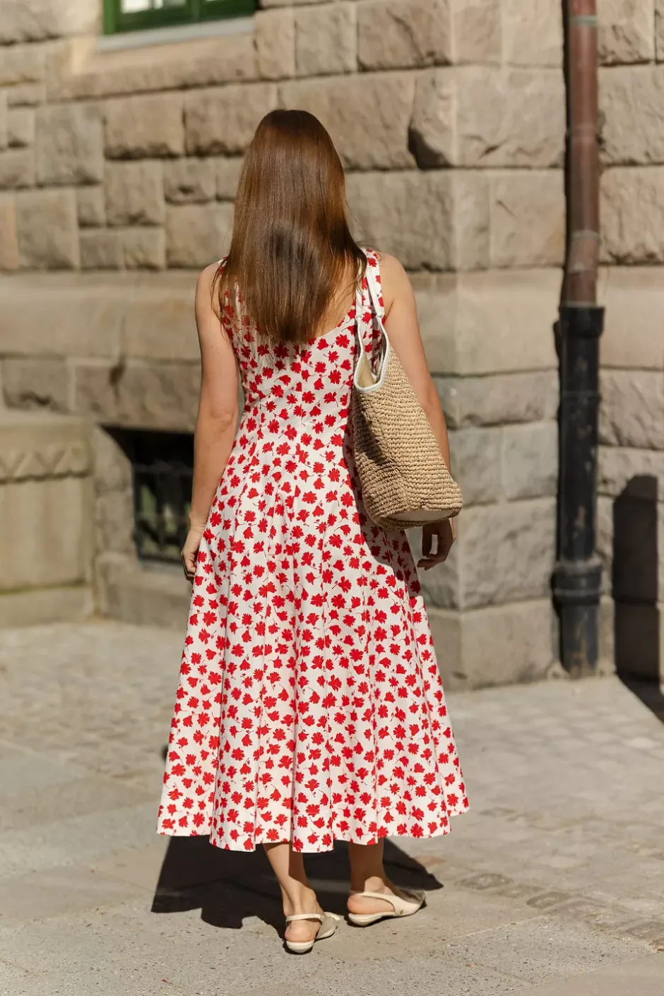 Leya Dress Red Florals^ANDIATA Clearance