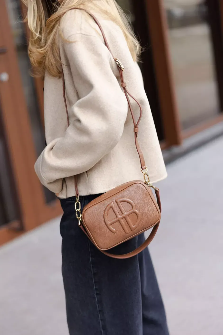 Lili Bag Cognac Pebbled^ANINE BING Discount