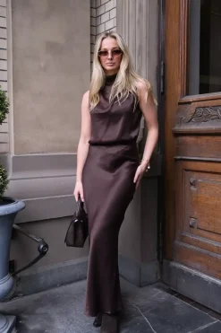 Linea Skirt Chocolate Torte^HIIL STUDIO New