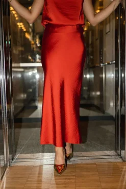 Linea Skirt Goji Berry^HIIL STUDIO Sale