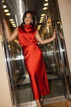 Linea Skirt Goji Berry^HIIL STUDIO Sale