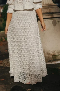 Linen Maxi Skirt Off White^BY TIMO Fashion