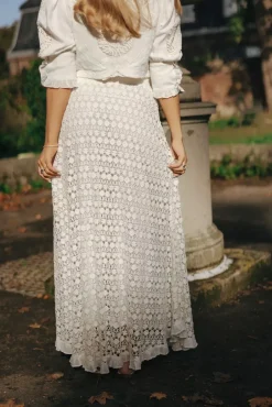 Linen Maxi Skirt Off White^BY TIMO Fashion