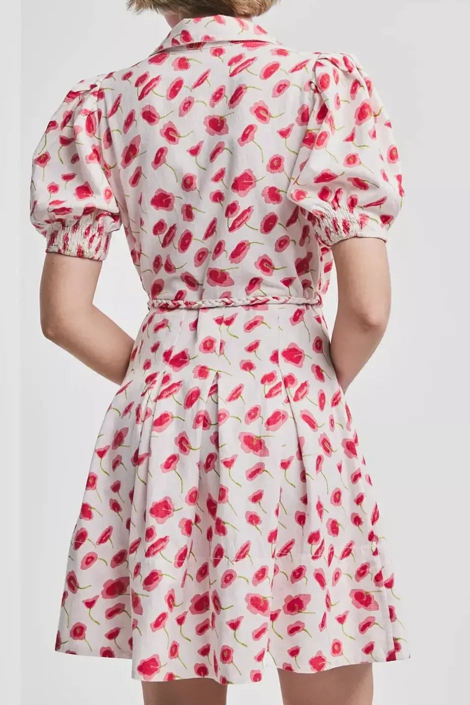 Linen Mini Dress Romance Petal^BY TIMO Discount