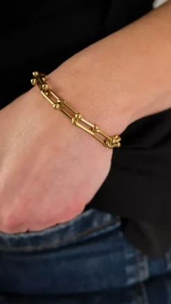Link Bracelet Gold^HIIL STUDIO JEWELRY Fashion