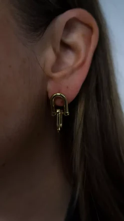 Link Earrings Gold^HIIL STUDIO JEWELRY Hot