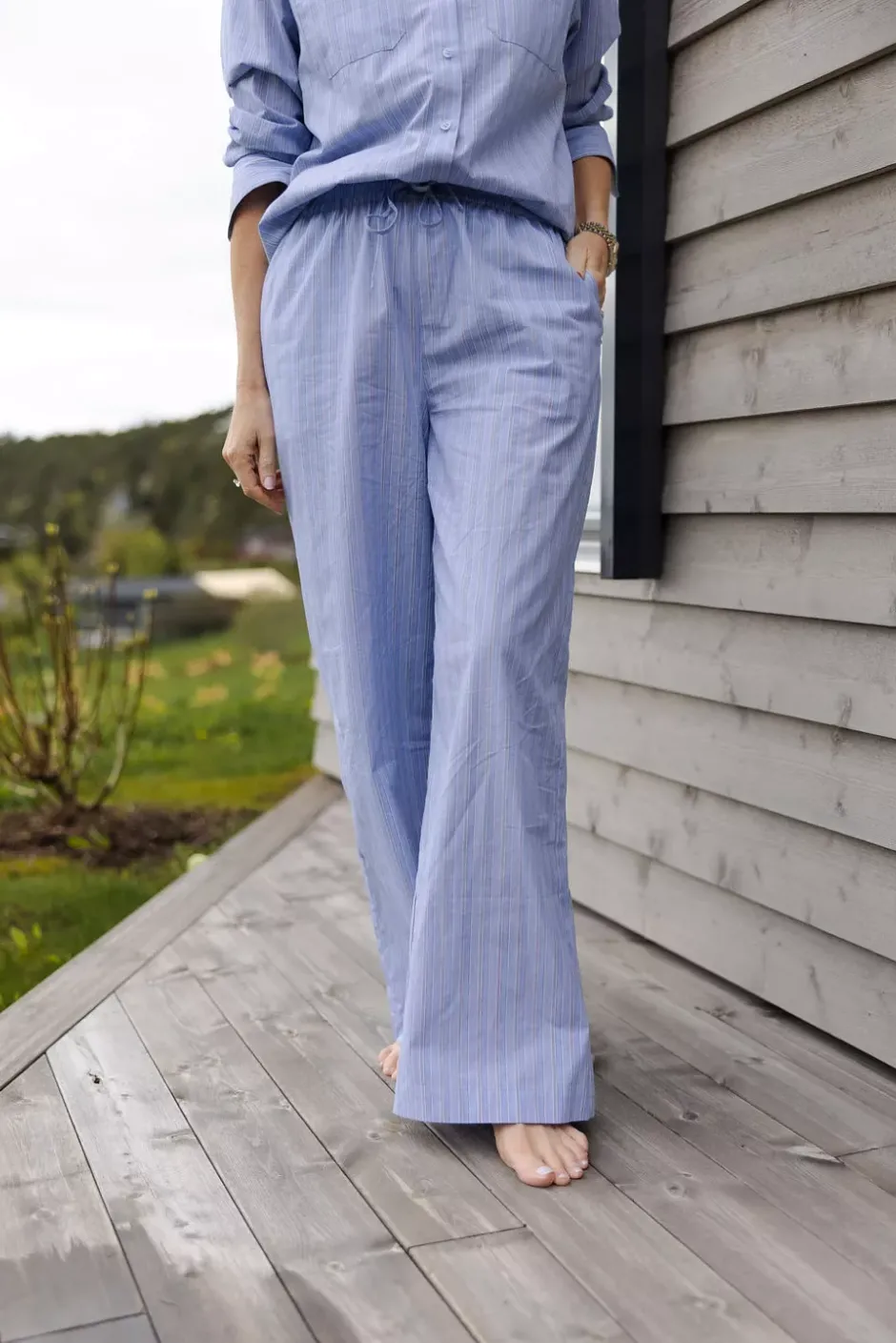 Linn Pant Blue Striped^CARMA COLLECTION Sale