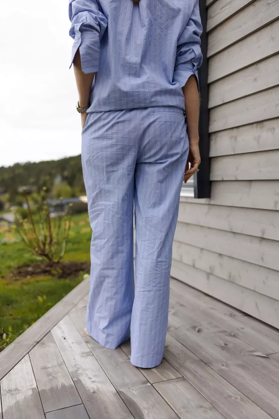 Linn Pant Blue Striped^CARMA COLLECTION Sale