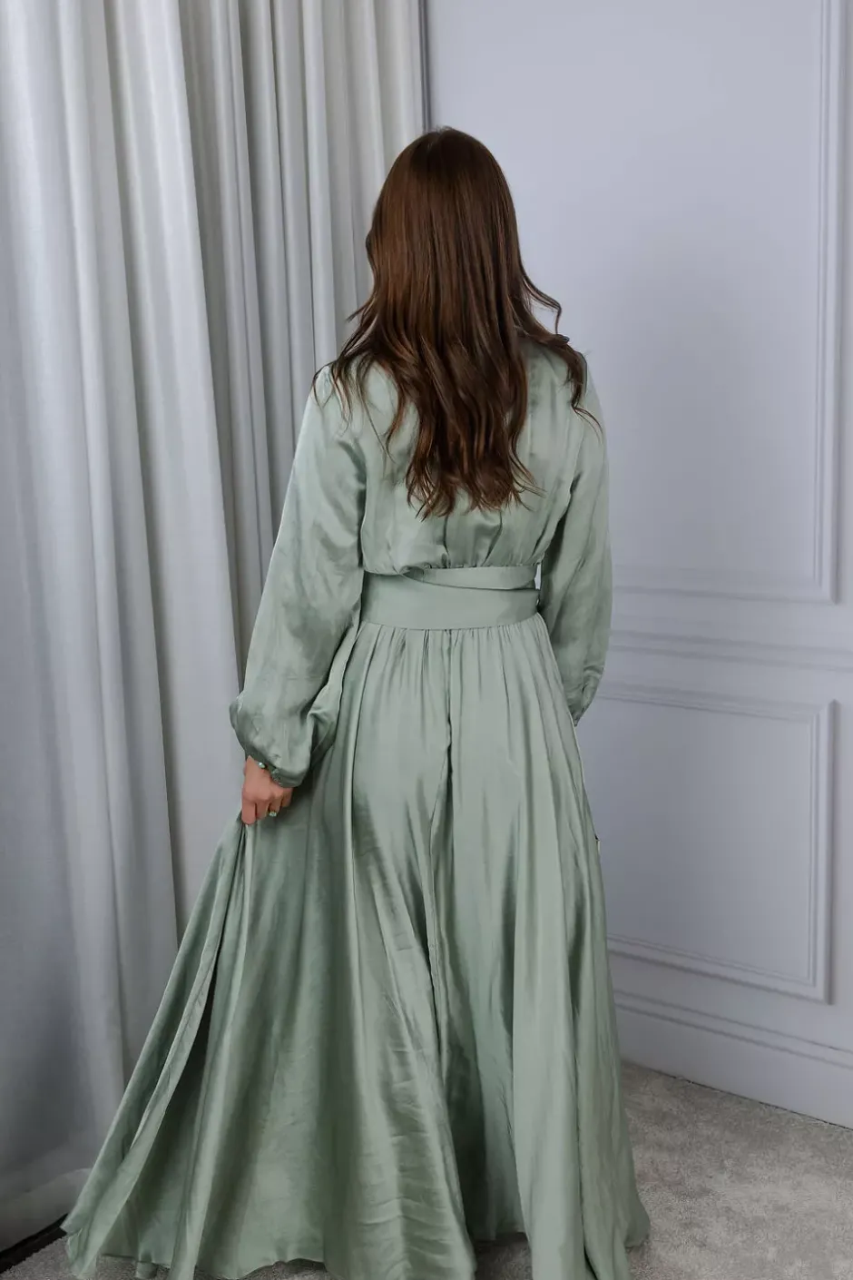 Long Bon Weekend Dress Soft Pistachio^CONFETTIBIRD Fashion