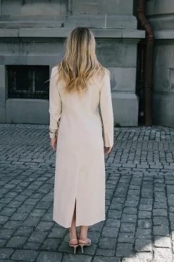 Long Tailored Blazer Sand Beige^DAGMAR Fashion