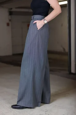 Lou Trouser Black And Grey Stripe^ANINE BING Best