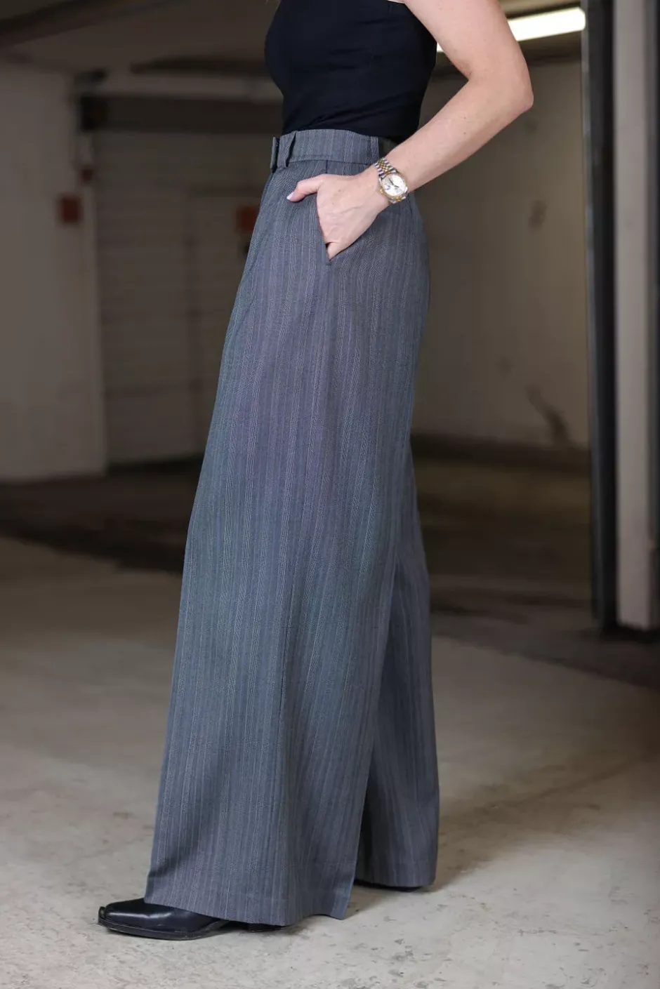 Lou Trouser Black And Grey Stripe^ANINE BING Best