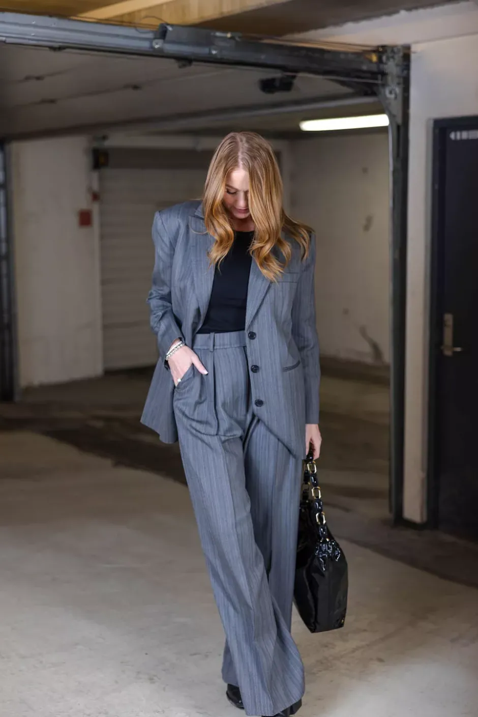 Lou Trouser Black And Grey Stripe^ANINE BING Best