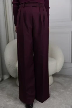 Lou Trouser Bordeaux^ANINE BING Discount