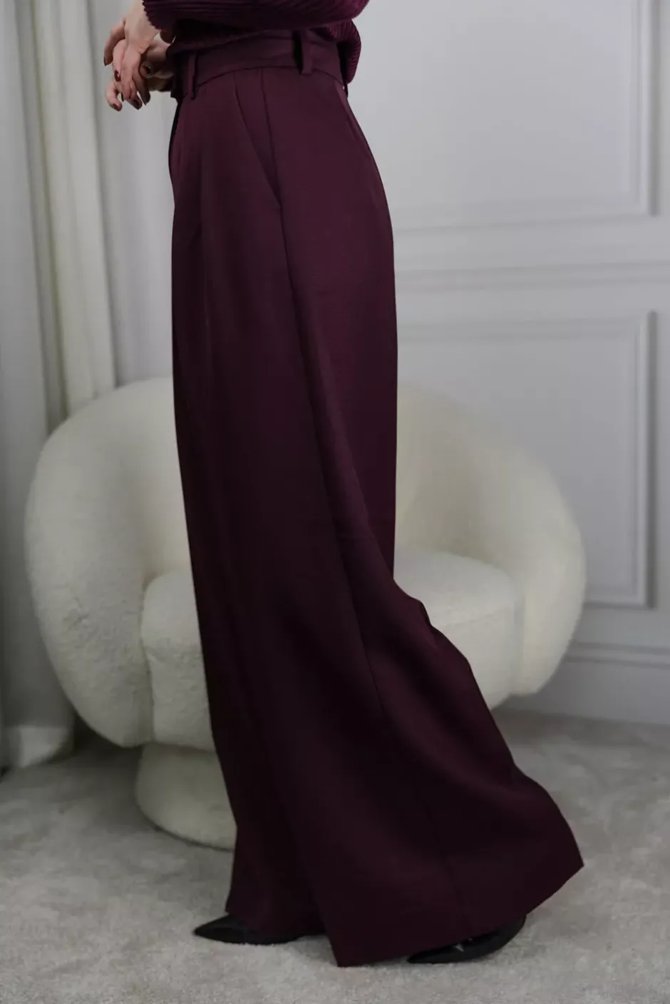 Lou Trouser Bordeaux^ANINE BING Discount