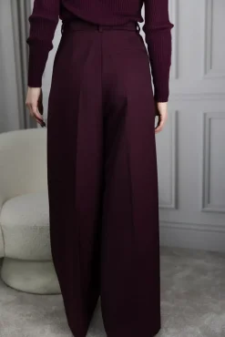 Lou Trouser Bordeaux^ANINE BING Discount