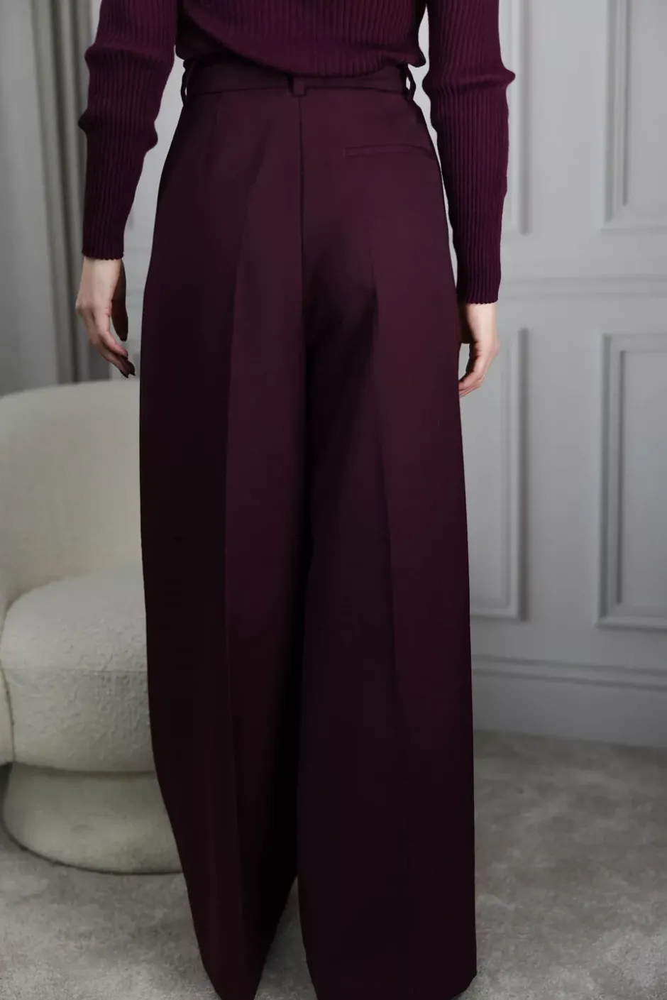 Lou Trouser Bordeaux^ANINE BING Discount