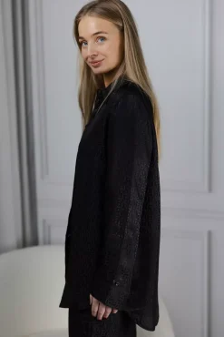 Luka Monogram Shirt Black^HOLZWEILER Outlet