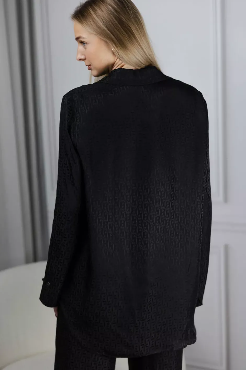 Luka Monogram Shirt Black^HOLZWEILER Outlet