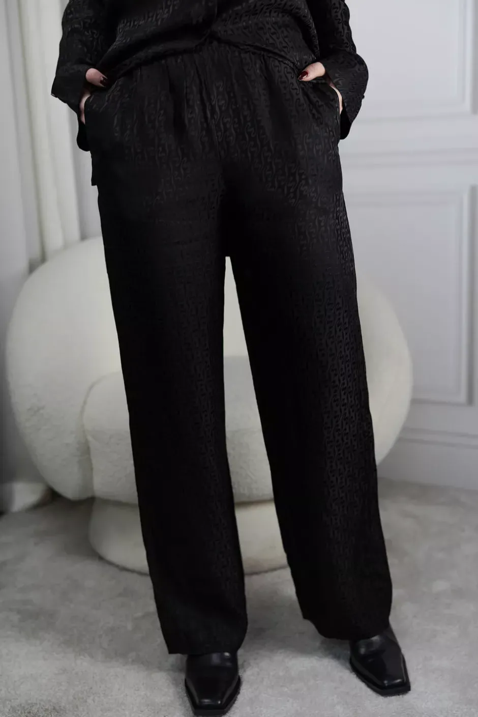 Luka Monogram Trouser Black^HOLZWEILER Clearance