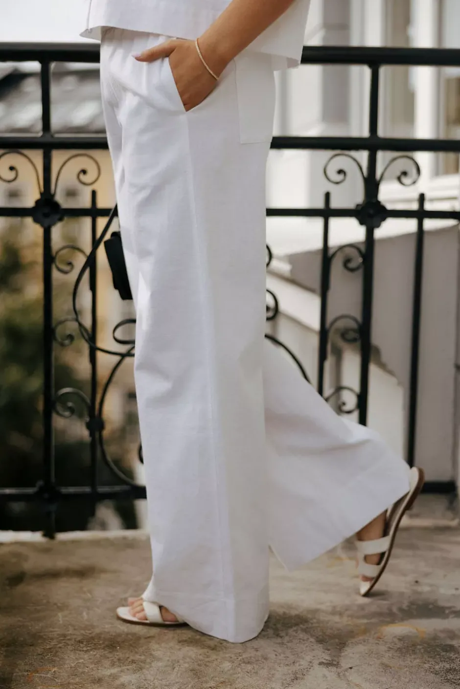 Luna Linen Trouser White^CHRISTIAN AKS Discount