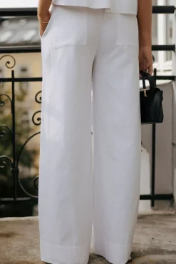 Luna Linen Trouser White^CHRISTIAN AKS Discount