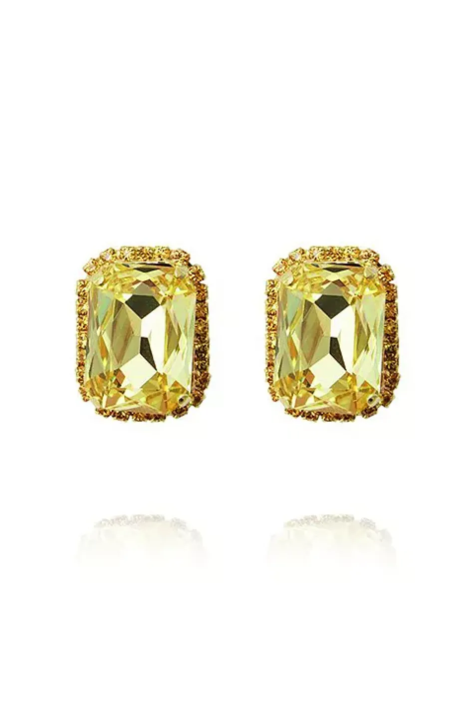 Lydia Cocktail Studs Gold Sunflower/Jonquil^CAROLINE SVEDBOM Fashion