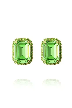 Lydia Cocktail Studs Gold Peridot/Fern Green^CAROLINE SVEDBOM Hot