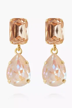 Lydia Short Earrings Gold Ivory Cream Delite^CAROLINE SVEDBOM Fashion