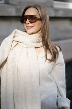Madeline Boucle Scarf Ivory^TWISTu0026TANGO Fashion