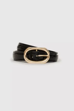 Mara Belt Black Embossed^ANINE BING New