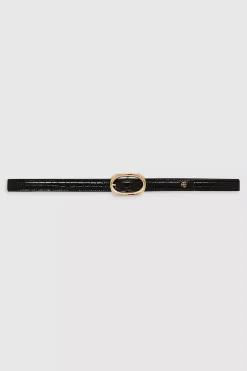 Mara Belt Black Embossed^ANINE BING New