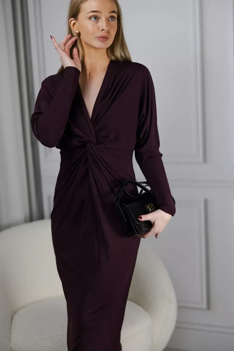 Mathilde Dress Bordeaux^ANINE BING Outlet