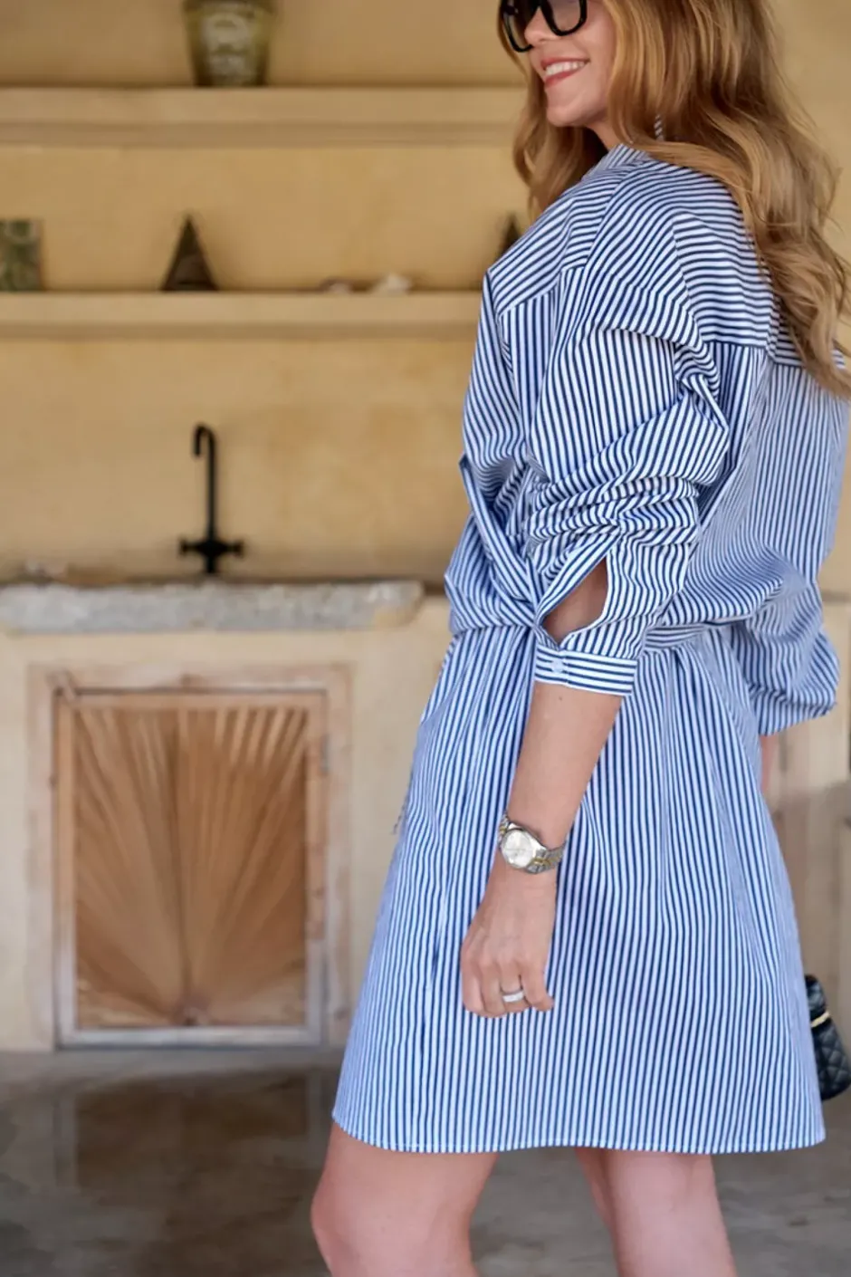 Mathilde Shirt Dress Blue Striped^CARMA COLLECTION Sale