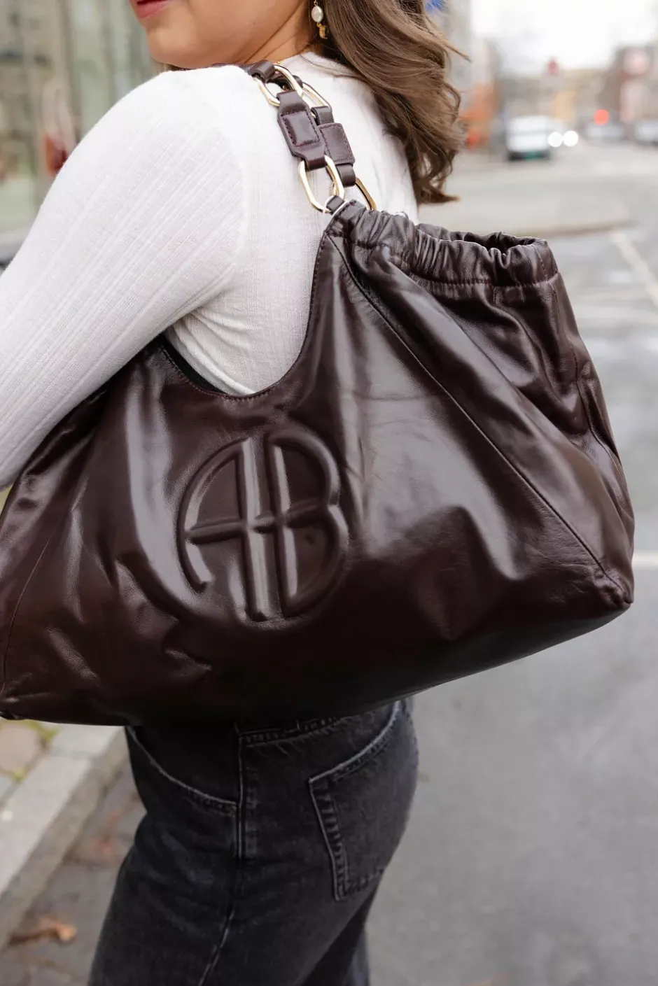 Medium Kate Tote Bordeaux^ANINE BING Clearance