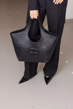 Medium Lili Tote Black Pebbled^ANINE BING Online