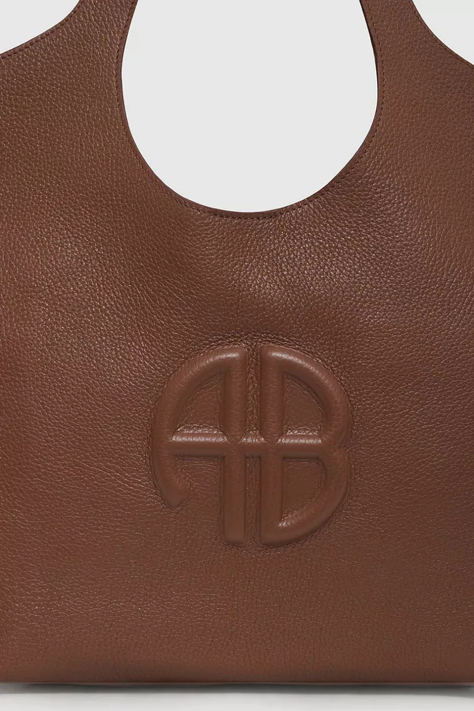Medium Lili Tote Cognac Pebbled^ANINE BING Best