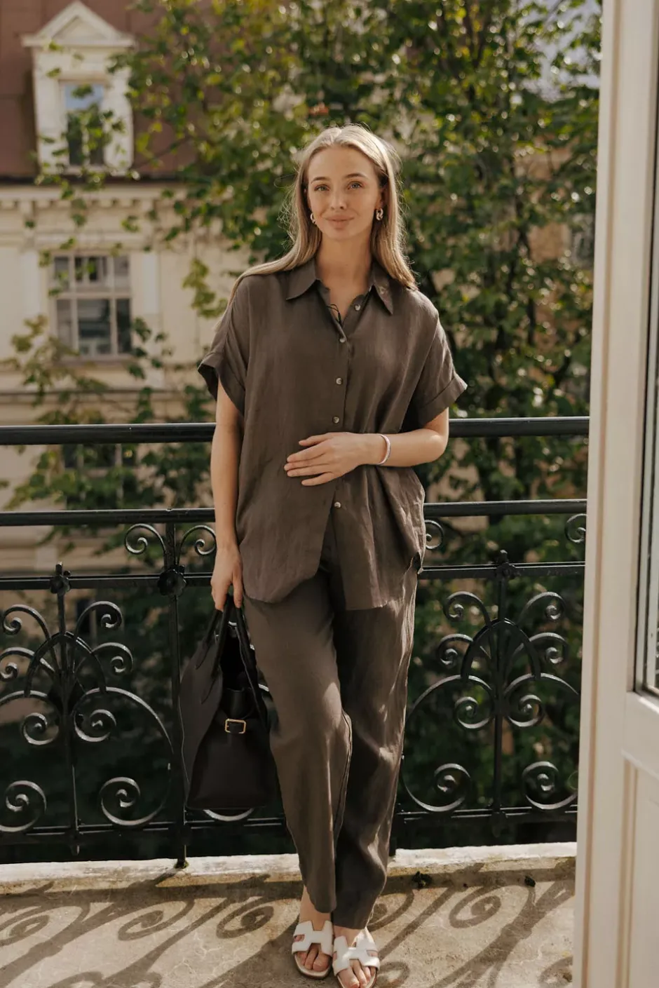 Meloe Trouser Cinnamon Brown^SAND Hot
