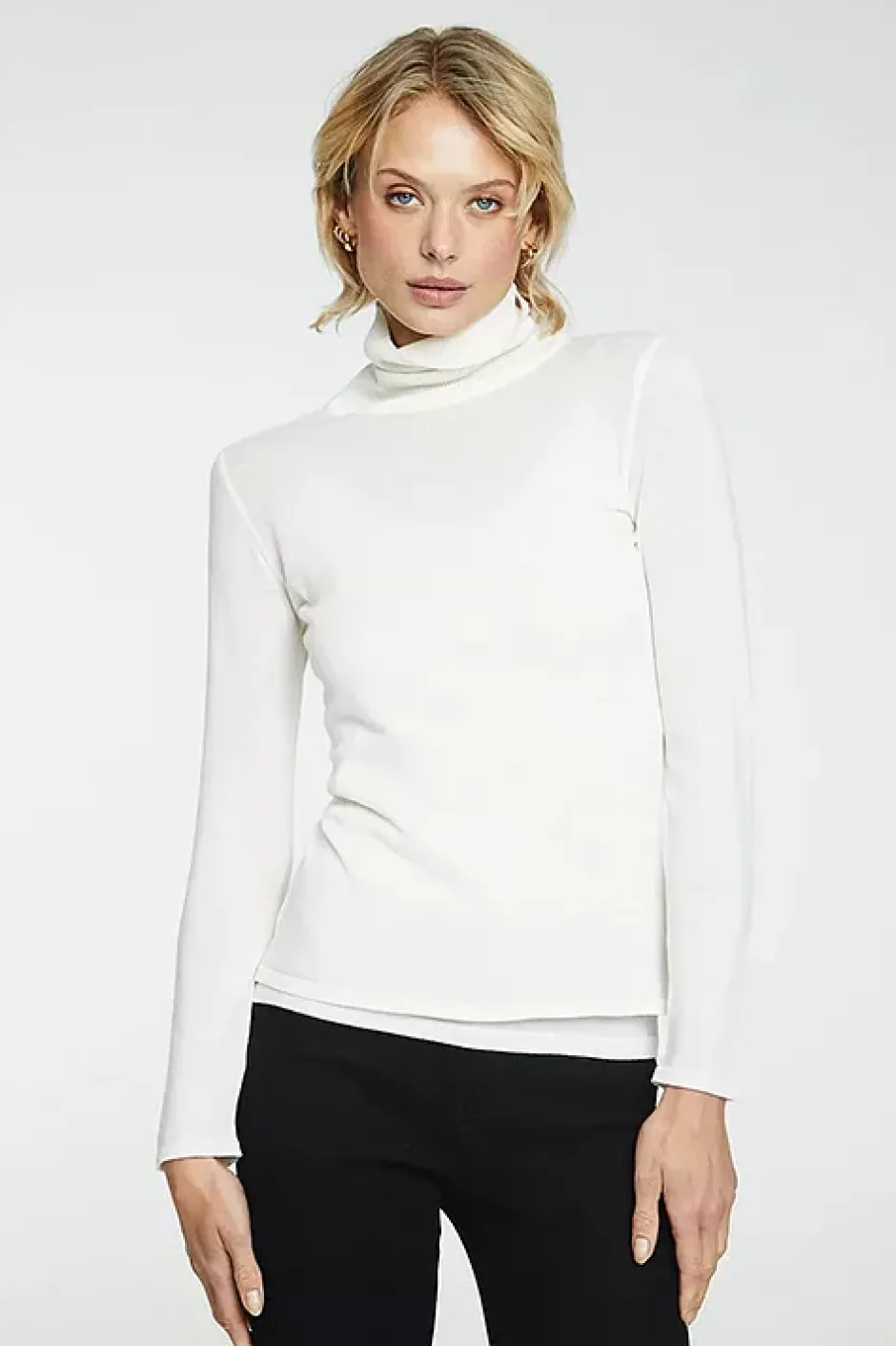 Merino Polo Sweater Off White^THE PRODUCT Outlet